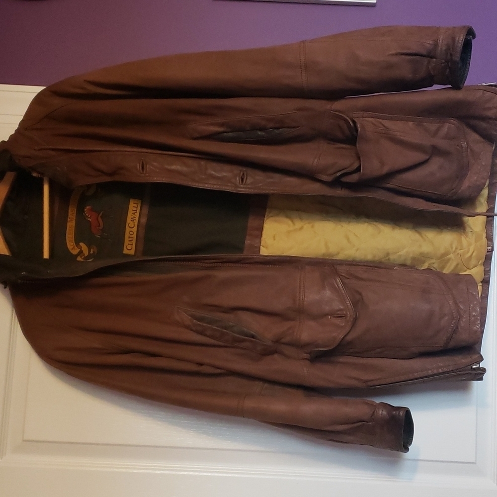 Heavy Leather Coat - Ciato Cavalli